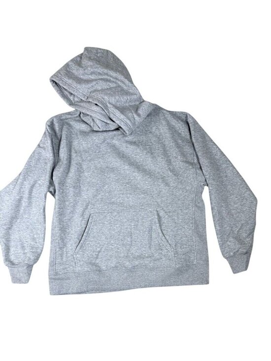 Pumiey Tops - Pumiey Gray Hoodie Sweatshirt Large Cotton Blend Soft Casual Wear